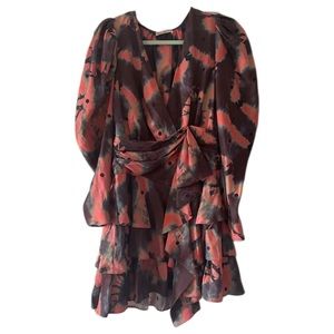 Ulla Johnson silk Tie dye printed dress in size 4, never worn